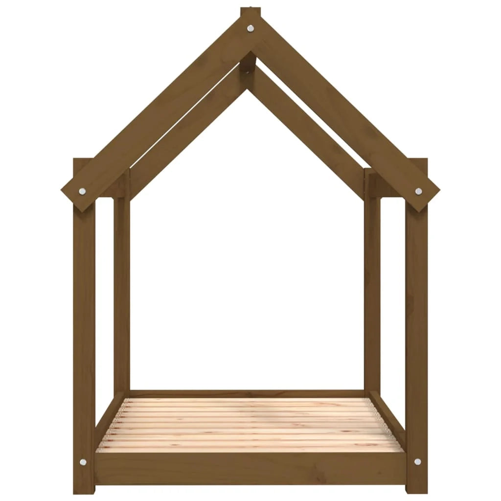 Divano letto per cani comodo 101 x 70 x 90 cm in legno massello di pino marrone 02_0042617