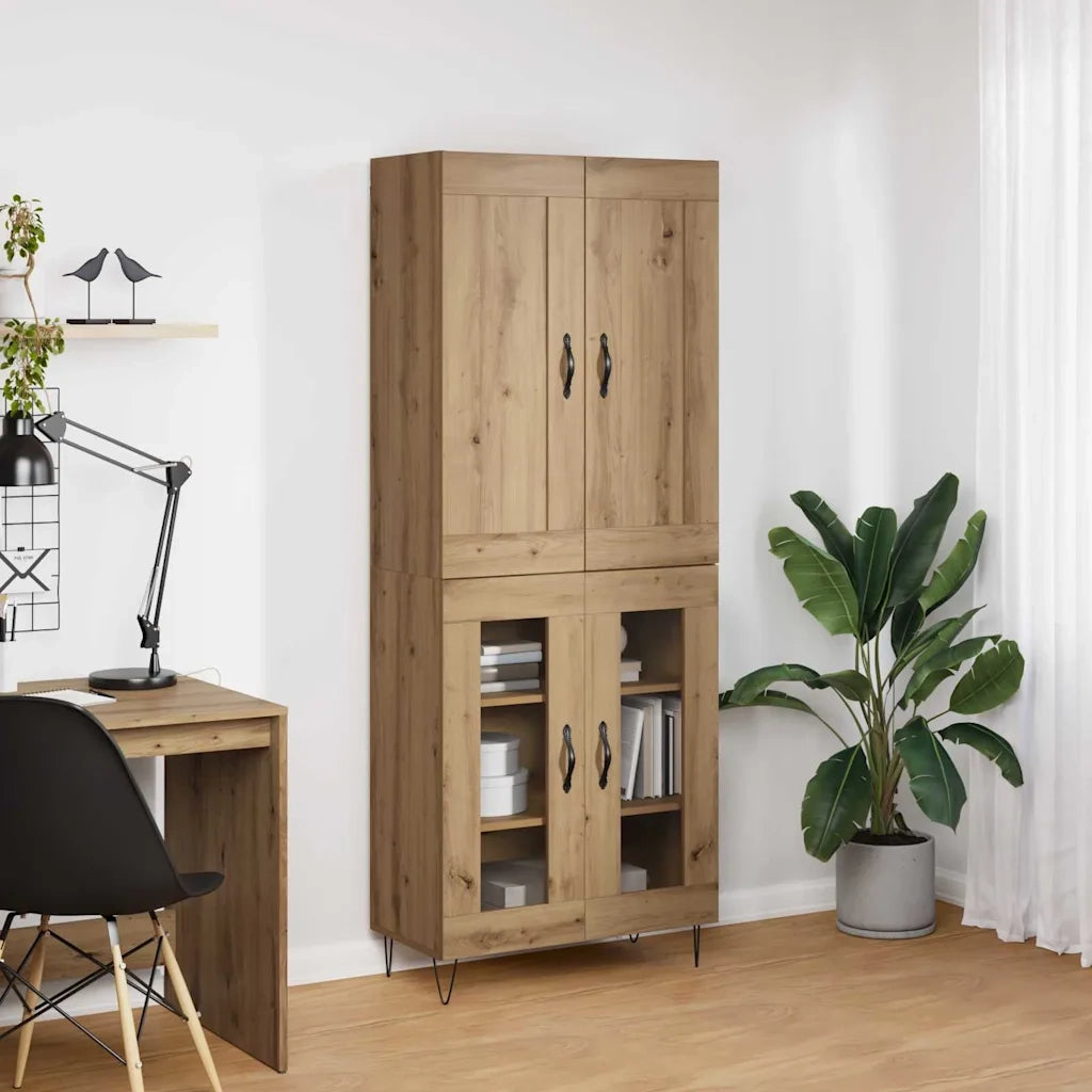 Credenza | Madia | Buffet da pranzo | Armadio da pranzo Rovere artigianale 69,5 x 34 x 180 cm