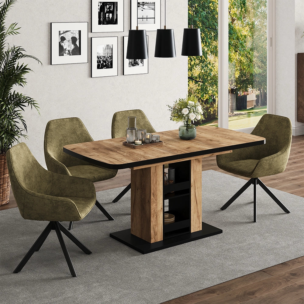 Vicco tavolo da pranzo allungabile Quercia dorata 120 x 80 cm