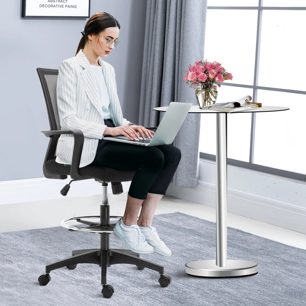 Sedia da ufficio regolabile in altezza ¨C Minimal ¨C 64x59x104-124 cm nero