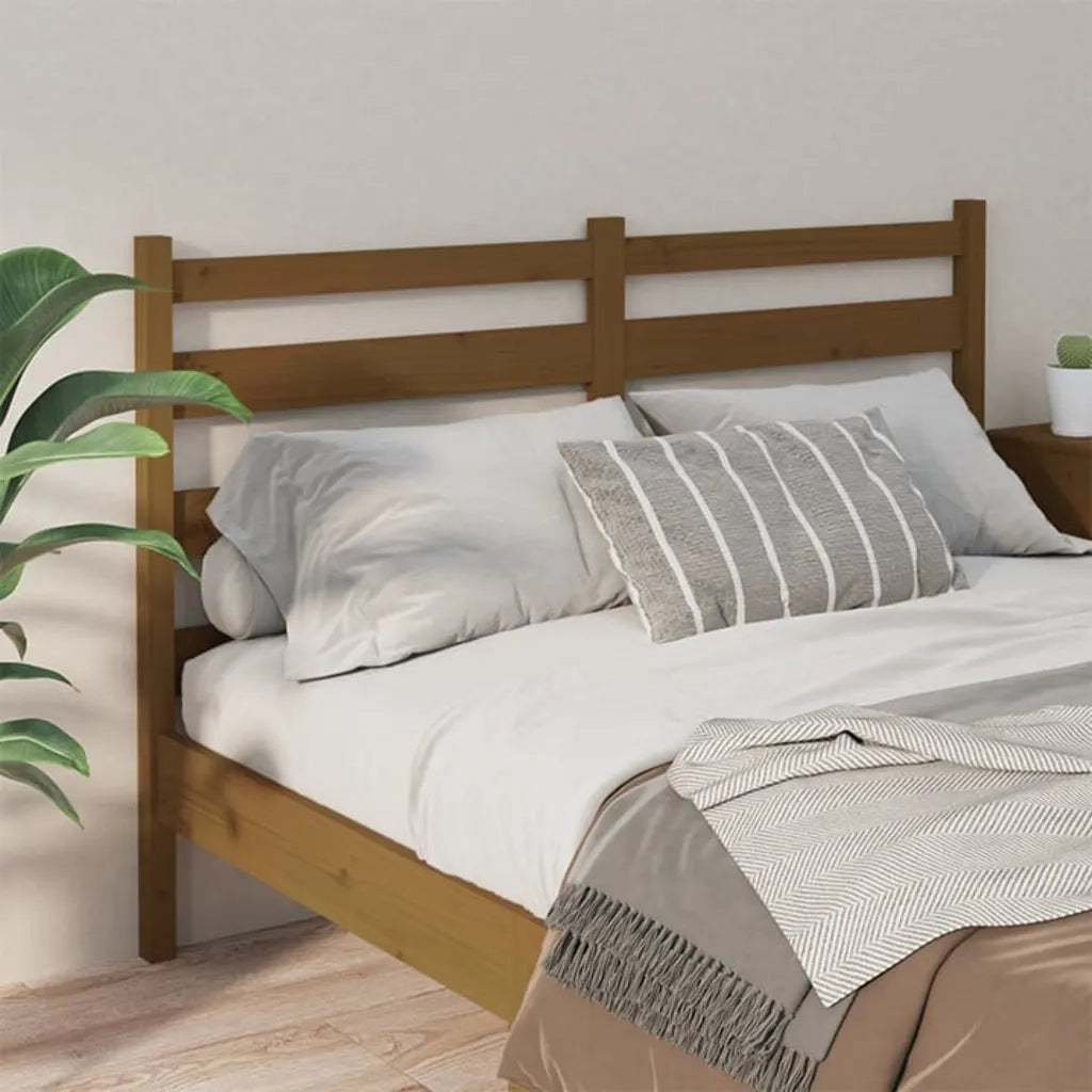 Testiera | Testata per Letto ambra 186x4x100 cm in Legno Massello di Pino