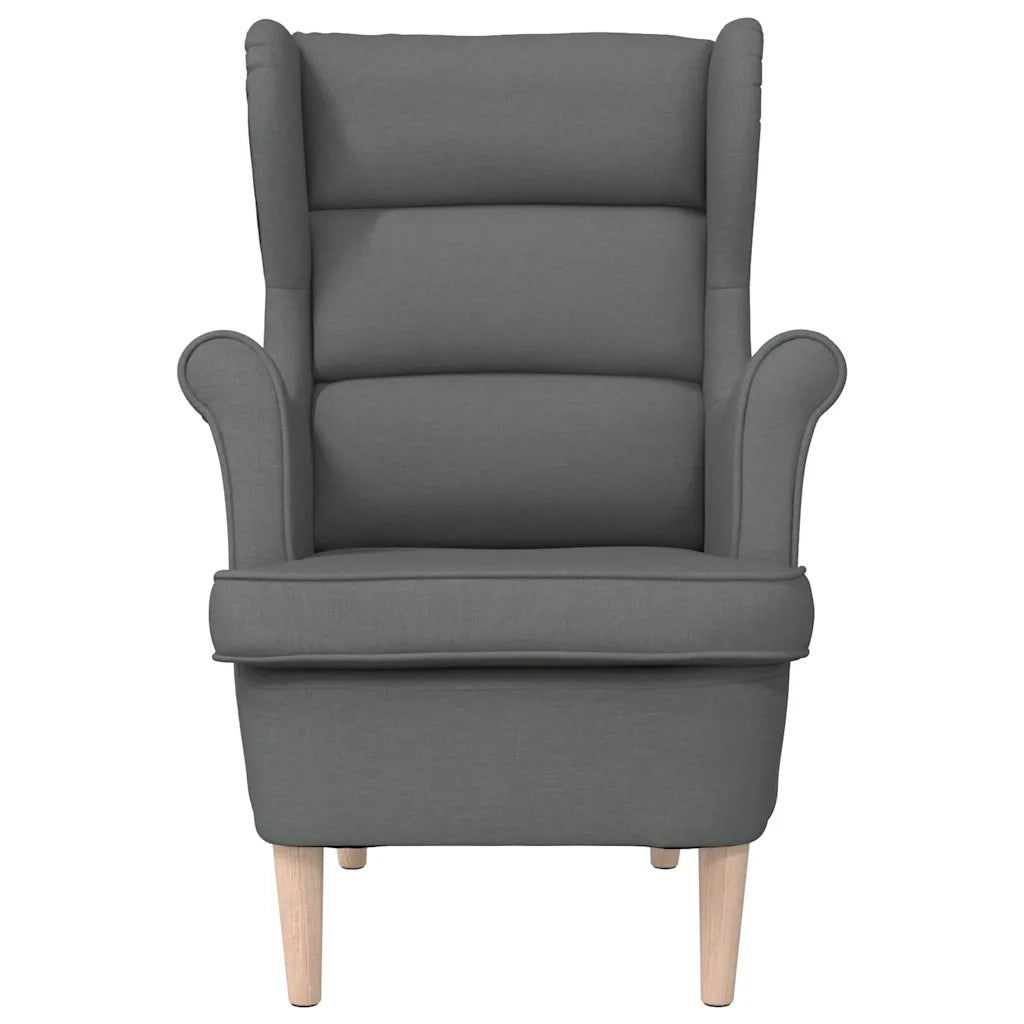 Poltrona Grigio Scuro 74x84x100 cm in Tessuto