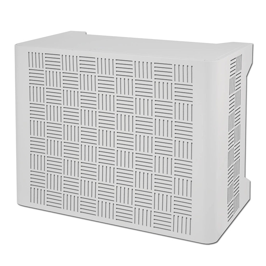 Copri Condizionatore da Esterno Large 105x65x95 cm in Acciaio Zincato Bianco
