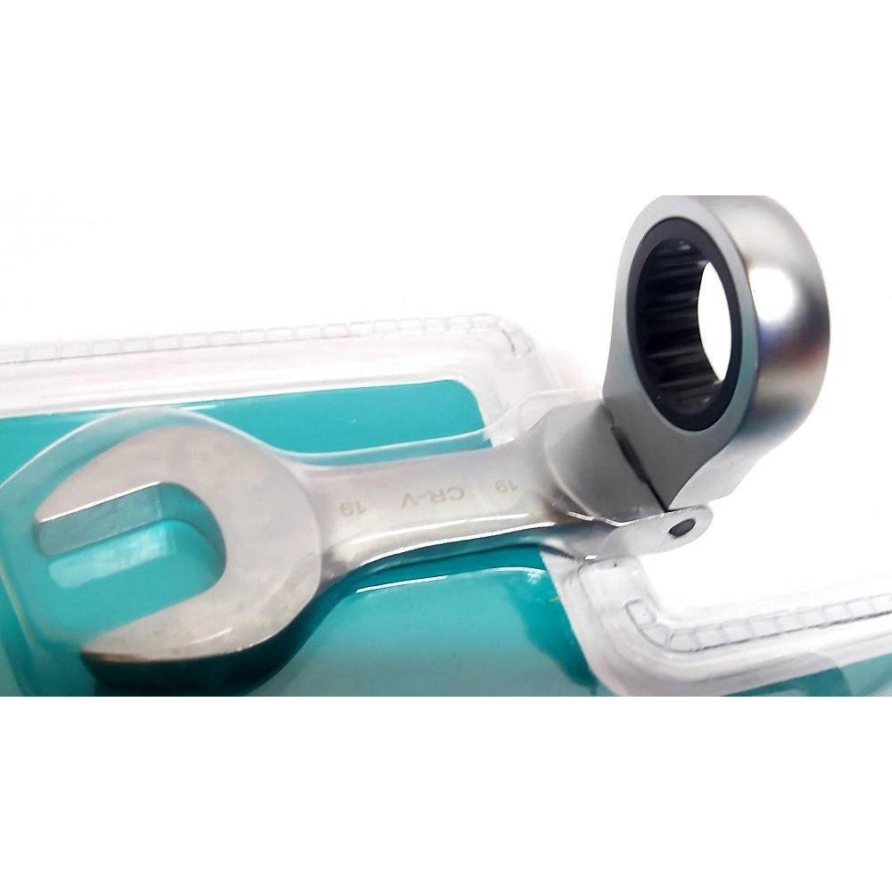Trade Shop - Chiavi Combinate A Cricchetto Nane Set Da 5 Pezzi 10 12 13 17 19 Mm Art. 04384 -