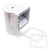 Set skimmer fisso con bocchetta d'aspirazione per piscine con cestello di raccolta