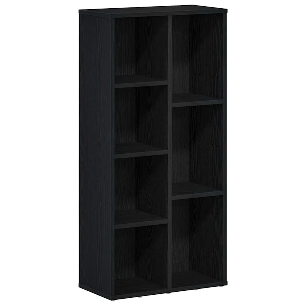 Libreria Rovere Nero 50x25x104 cm in Legno Multistrato 862470