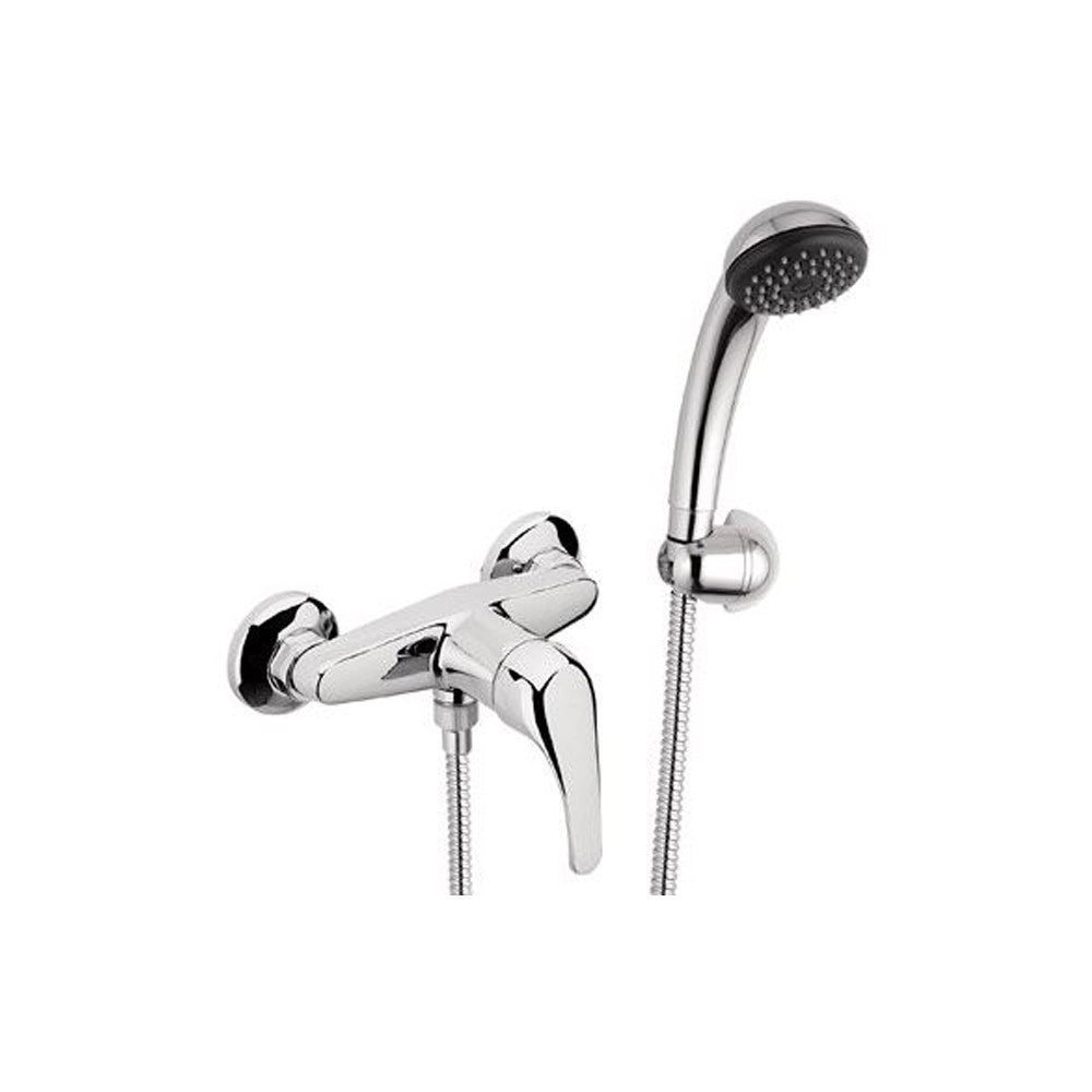 Rubinetto docciacon leva frontale e doccia duplex - serie 35