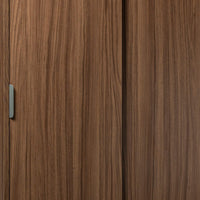 Mobiletto 2 Ante Scorrevoli 75x38x85 h cm in Truciolare bilaminato Noce