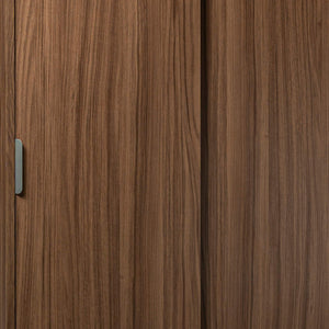 Mobiletto 2 Ante Scorrevoli 75x38x85 h cm in Truciolare bilaminato Noce