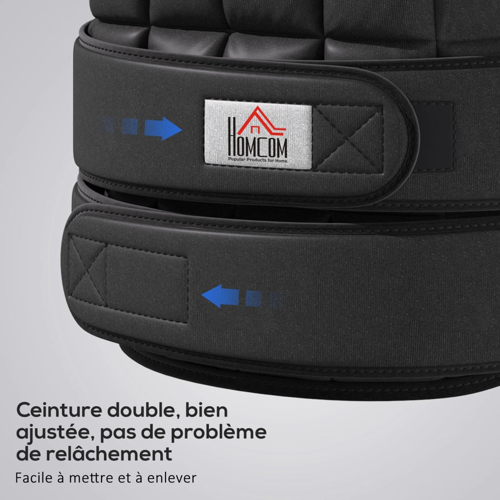 Gilet Zavorrato Regolabile ¨C zephmum ¨C Nero 20 Kg