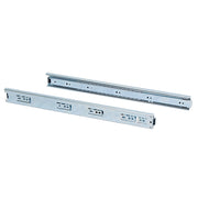 Guide a Sfera per Cassetti ad Estrazione Totale H45 mm L600 Zincato Bianco Acciaio Emuca