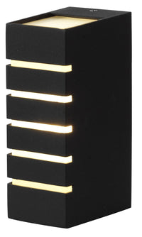 Lampada Plafoniera da Parete 28W in Alluminio Bauer Nera