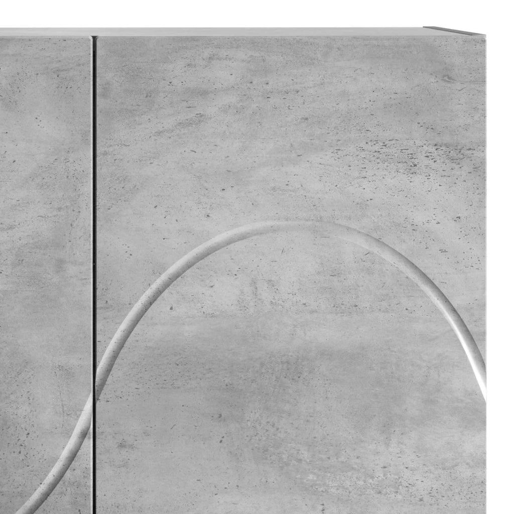 Credenza Grigio Cemento 79 x 41 x 151 cm Legno ingegnerizzato 3433112