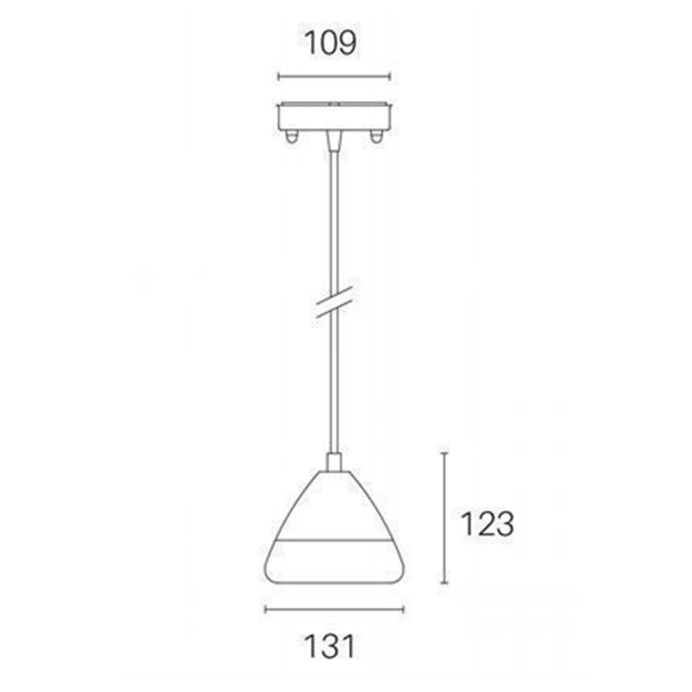 Sospesione Contemporanea Graal Alluminio Tortora 1 Luce Led 20W 3000K