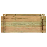 Fioriera Giardino-Vaso da Esterno-Contenitore per Piante Letto Vegetale in Legno Pino Impregnato 80 cm