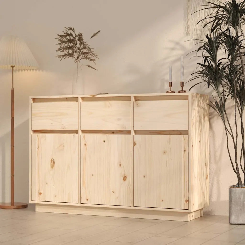 Credenza 111x36x75 cm in Legno Massello di Pino 813814
