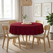 Tovaglia da Tavolo Rotondo Rosso Vino Ø 160 cm 42040141