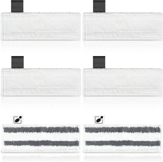 Set di 6 asciugamani per pavimento per aspirapolvere, accessori di ricambio, copertura microfibra lavabile.