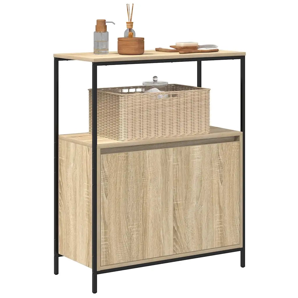 Mobile da Bagno con Ripiani Rovere Sonoma 76,5x35x95 cm 861918