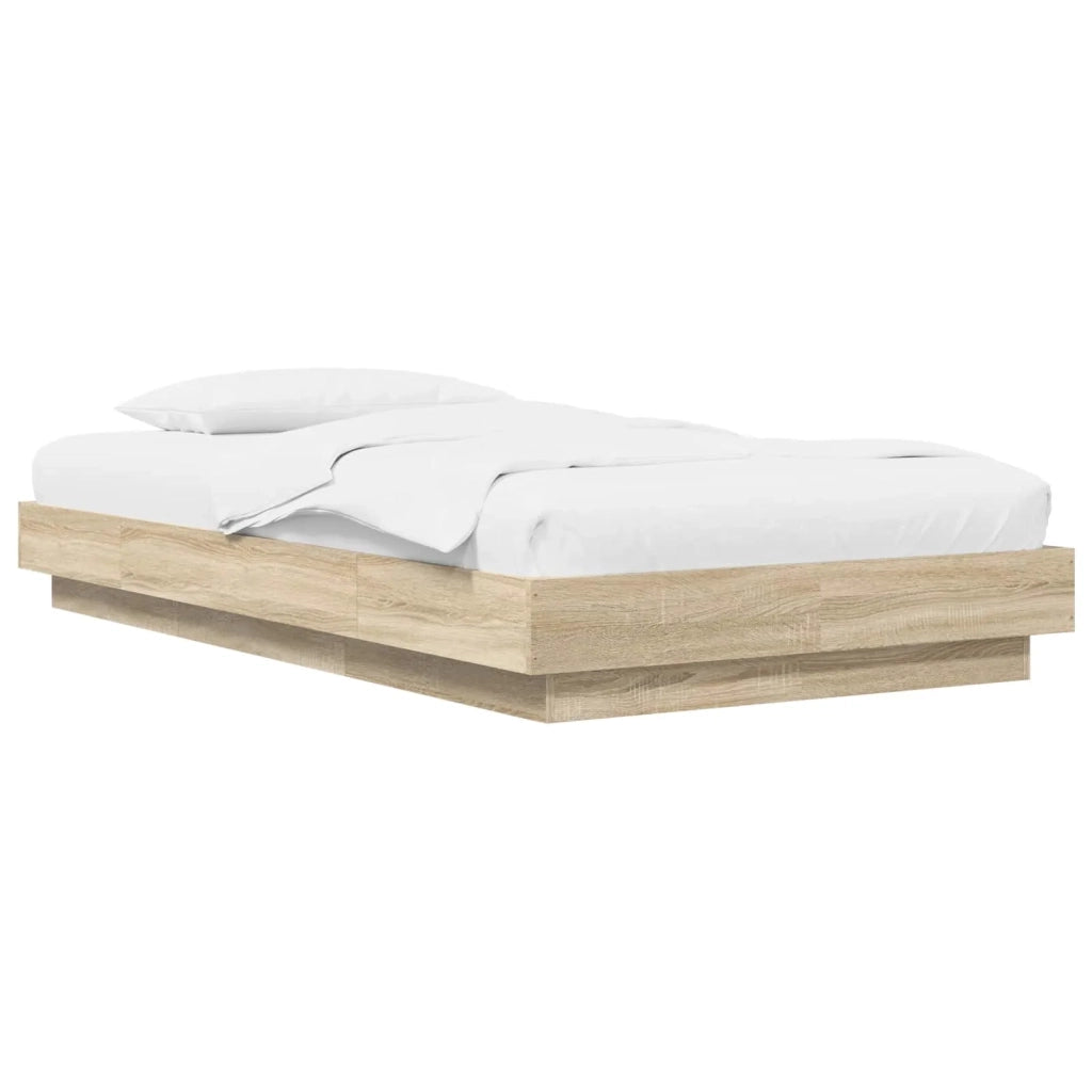 Struttura letto a pavimento Rovere Sonoma 80 x 210 cm 3429700
