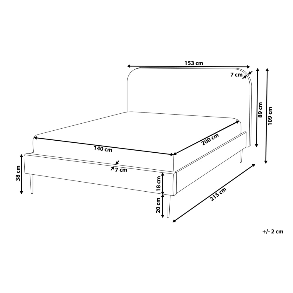 Letto in velluto giallo tappezzeria doppia dimensione gambe dorate testiera con rete a doghe 140 x 200 cm design minimalista