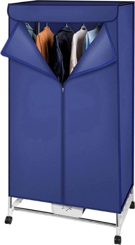 Droger Elettrico - Asciugatore con Riscaldamento - Asciugatrice con Ventilazione Calda e Ruote - Capacità 15KG - 1000W