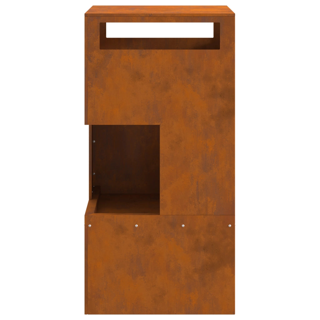 Focolare 50x50x100 cm Acciaio inossidabile