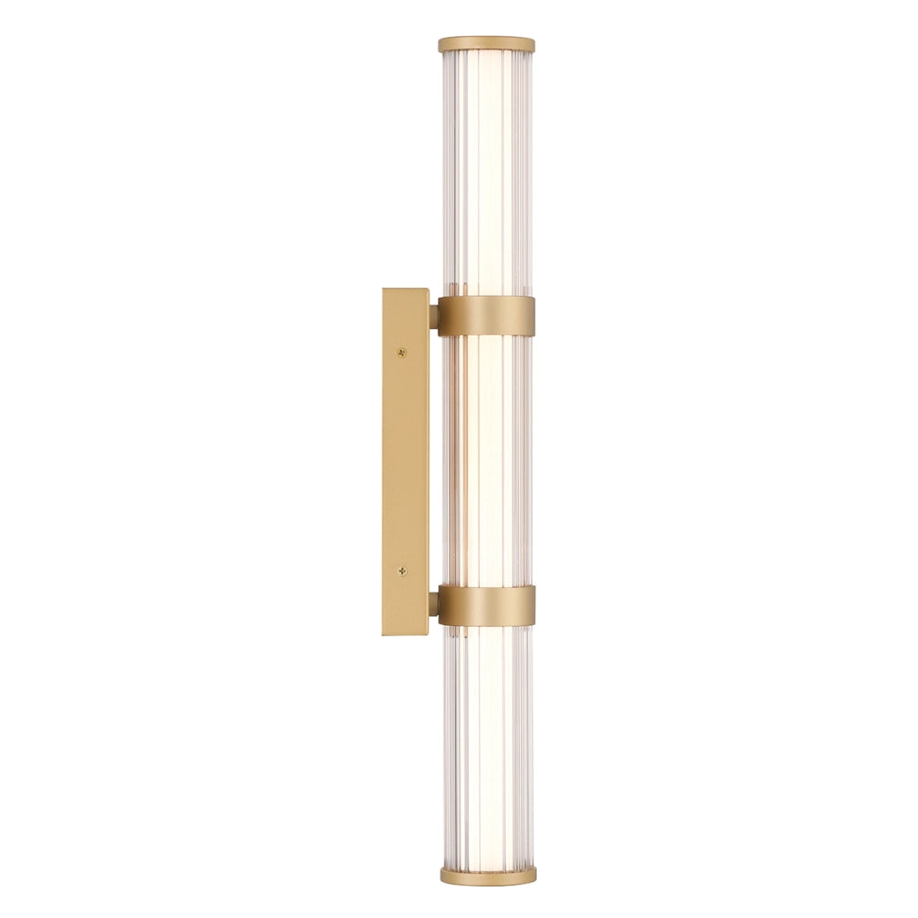Applique Fayton oro LED 54cm 3000K IP44 bagno esterno