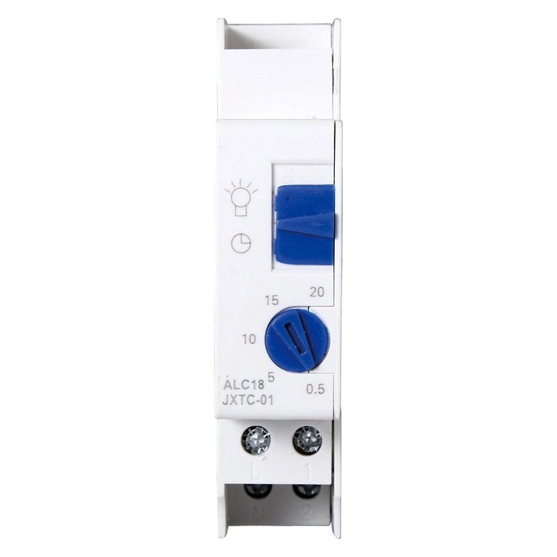 Relè Temporizzatore, Timer Luce su Guida Din Interruttore Meccanico 220-240V 16A Per Scale Corridoio ALC18