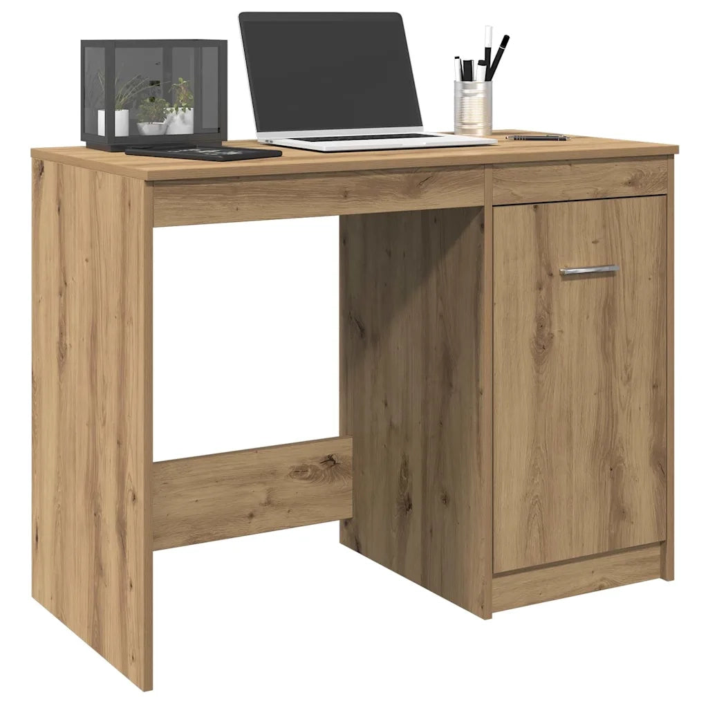 Scrivania Rovere Artigianale 100x50x76 cm in Legno Multistrato 856003