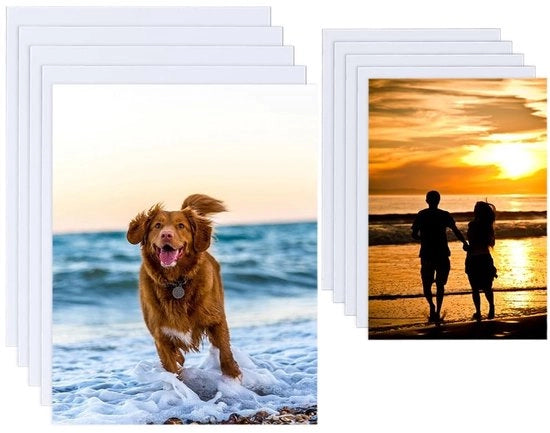 Albumo Fotografico in Metallo con 10 Fiches - Sublimazione su Parete - Cornice Fotografica in Alluminio - Supporto per Foto con Misure Quadrangolari - Decorazione Creativa per Parete