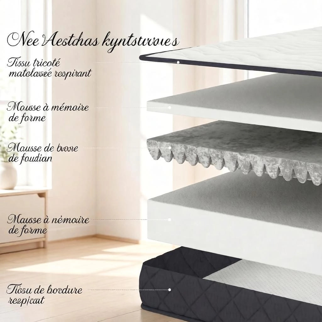 Materassi 90x190 cm, singoli, in memory foam (solo con 1 materasso)
