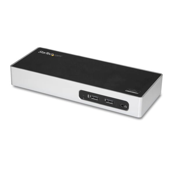 Startech.com docking station usb 3.0 - laptop dock per doppio monitor con hdmi e dvi/vga video - hub a 6 porte usb 3.1 gen 1 5gbps, gbe, audio - dock universale type-a - windows & mac - DK30ADD