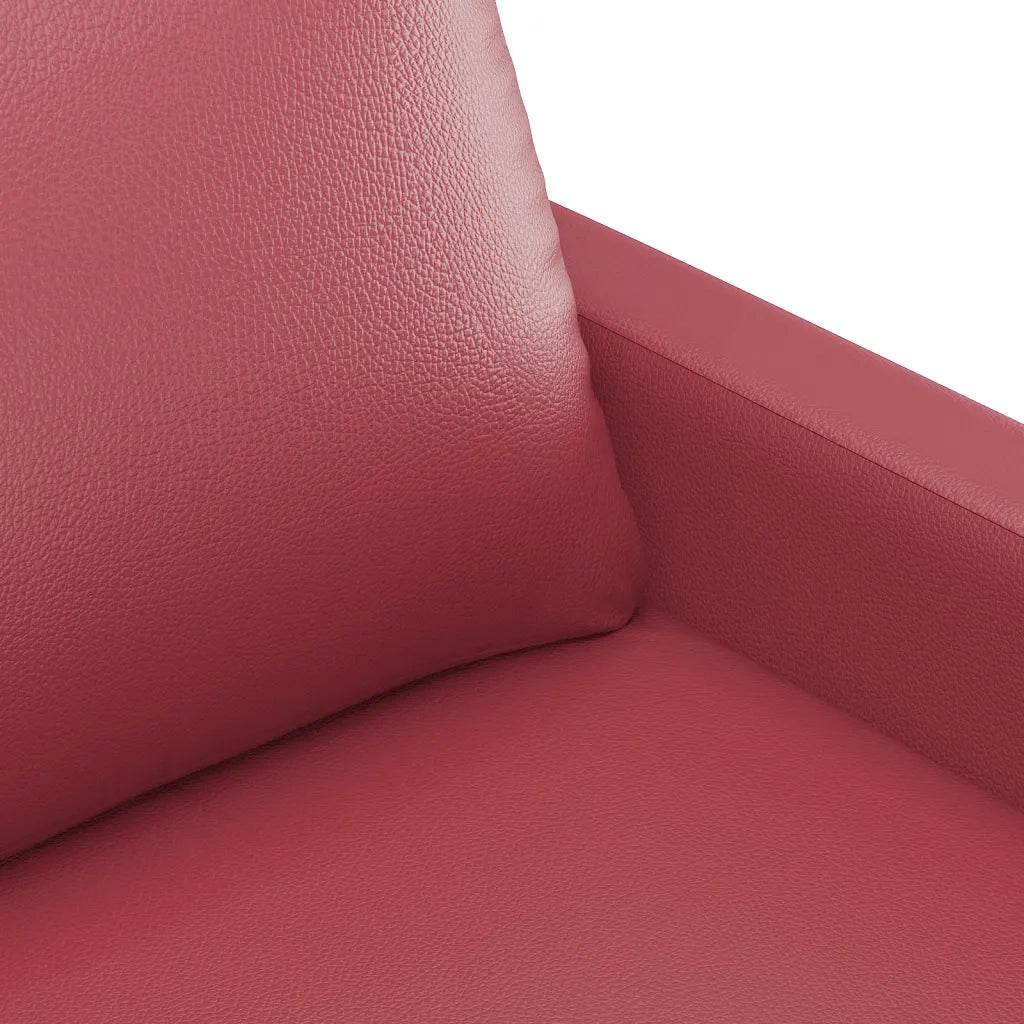 Poltrona | Sedia Relax Rosso Vino 60 cm in Similpelle