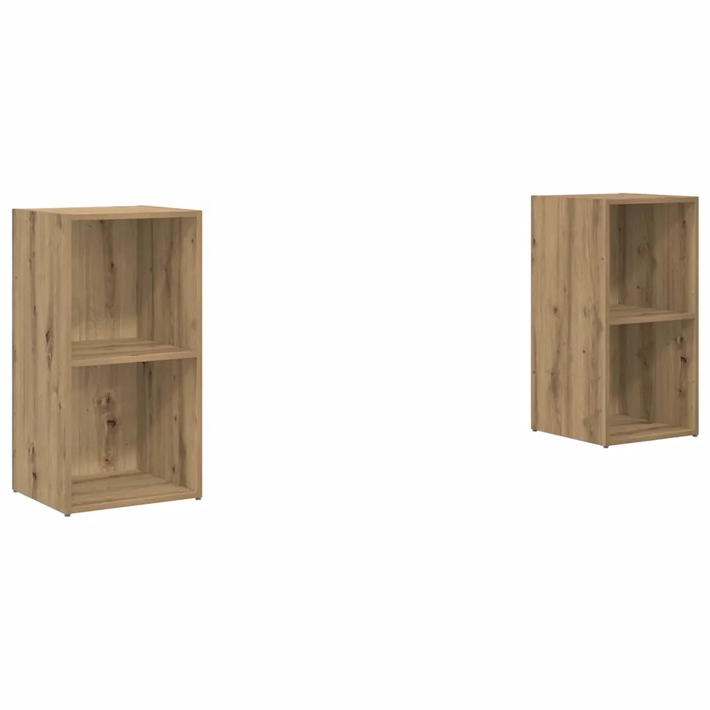 vidaXL Set mobile TV 2 pcs rovere artigianale 72 x 35 x 36.5 cm