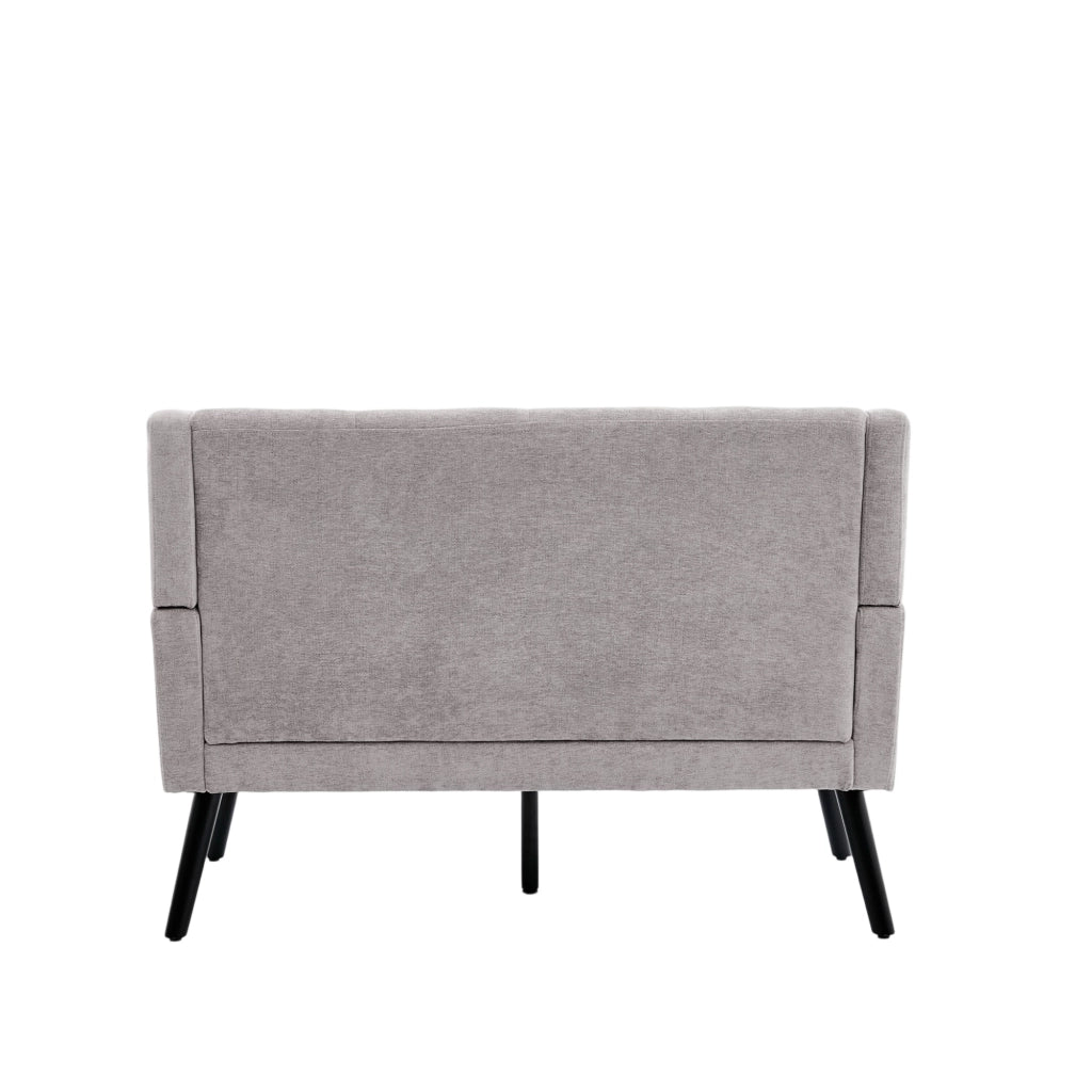 Panchina in lino premium - Zephmum - 2 posti - Cuscini in schiuma ad alta densit¨¤ - Gambe in legno massello
