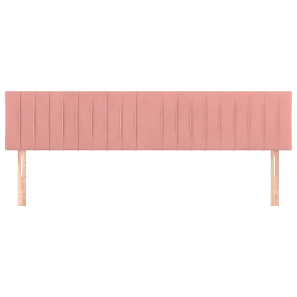 Testiera | Testata Rosa 160x5x78/88 cm in Velluto