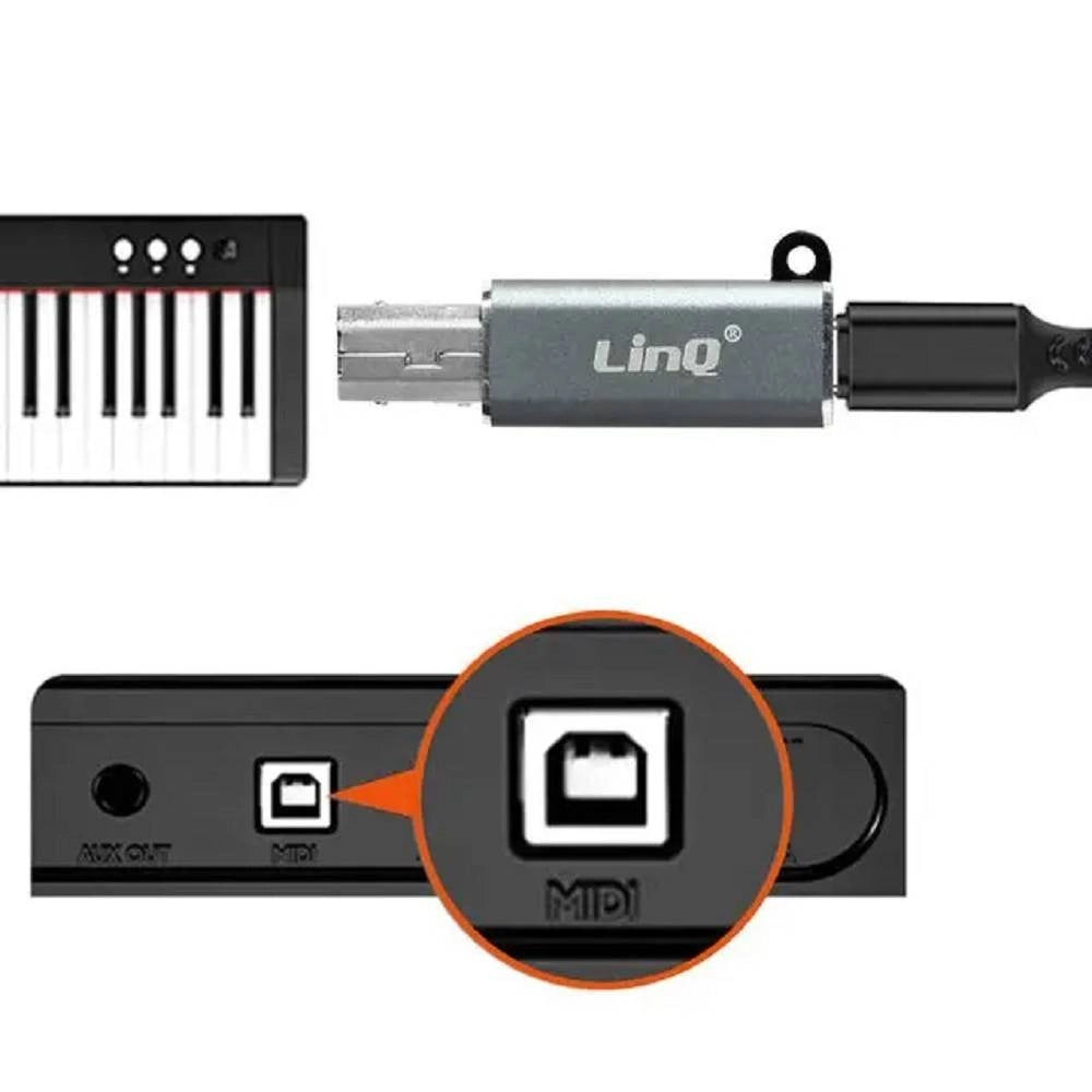 Trade Shop - Adattatore Da Type-c Femmina A Usb-bm Maschio Per Stampanti Sintetizzatori Tpc9104 -