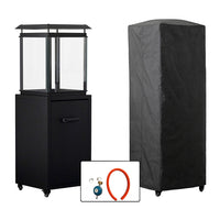 Stufa a Gas da Esterno Raven 8kW Riscaldatore a Propano con Copertura Nero