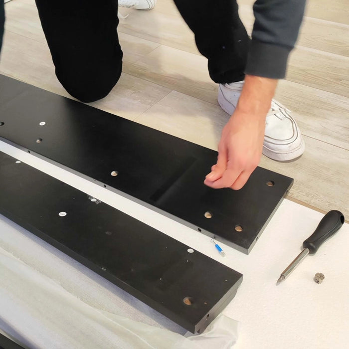 Mpc Cornice Camino Caldera Cornice Caminetti Caldera Nero Ideale Per Inserto Elettrico Caminettovulcano o Bruciatore Esistente Design Classico Senza Tempo Realizzato In Robusto Legno Mdf