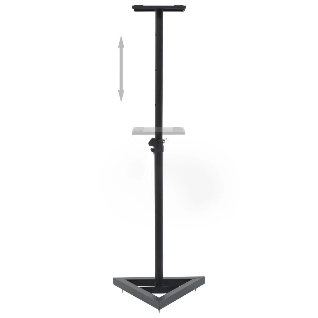 Supporti per Casse Spia da Studio 2 pz Nero in Acciaio cod mxl 77113