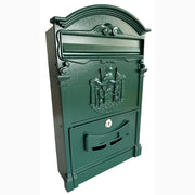 Cassetta Postale Portariviste in alluminio 255x88x405H cm Classico Colore Verde