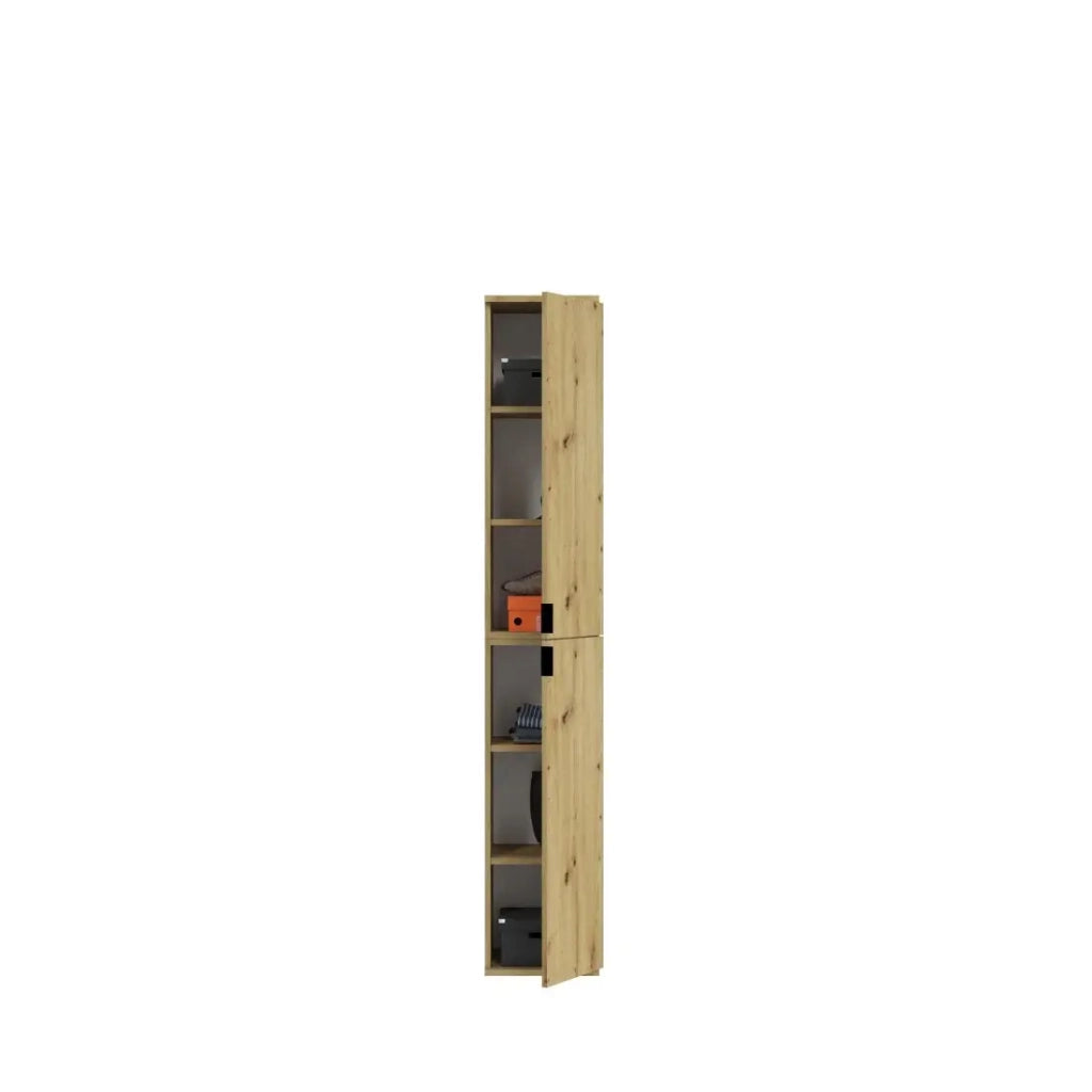 Armadio BODITE – 6 porte – Rovere chiaro – Stile classico e spazioso