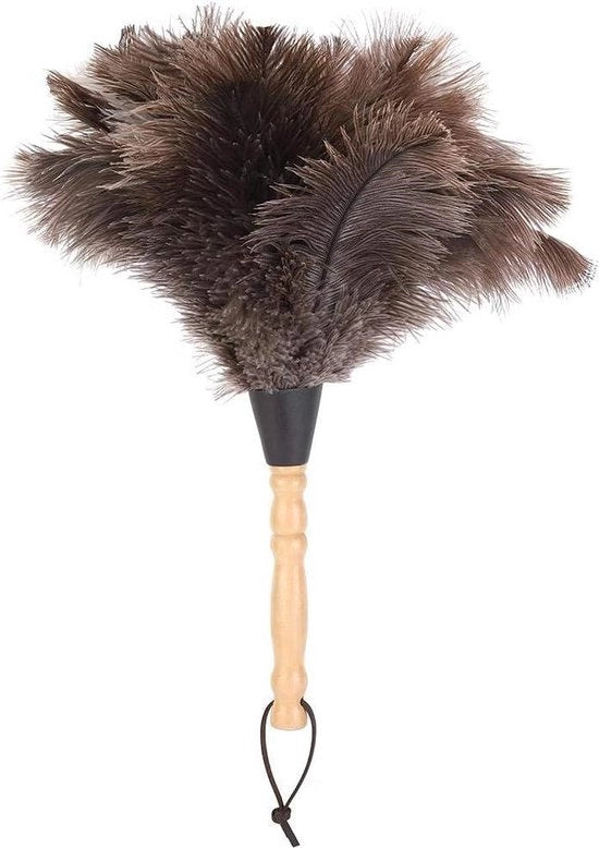 Duster aereo anti-statico - Risciacquo e riutilizzo - Manico in legno - Rimozione polvere - Strumento di pulizia.