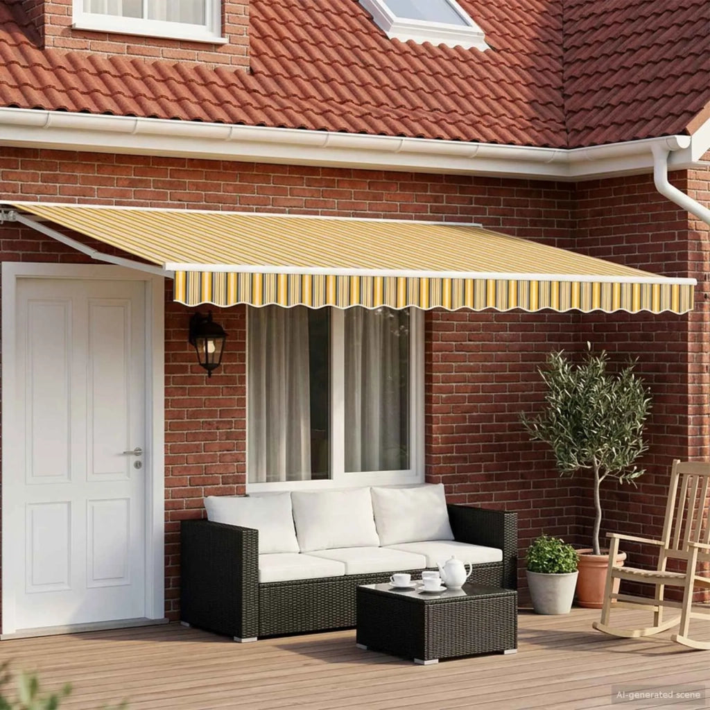 Cornice per Tenda Manuale con LED 4 × 3 m 3420621