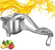 Citrus Spremiatore Manuale - Spremiagrappoli a Mano - Manico in Alluminio - Argento - Spremiagrappoli Portatili - Adatto per Frutta