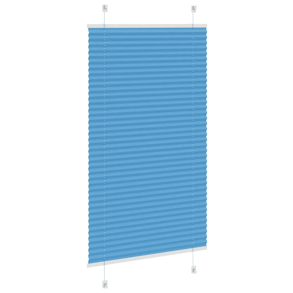 Tenda Plissettata Blu 80x150 cm Larghezza Tessuto 79,4 cm 4015190