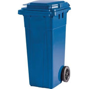 BIDONE IMMONDIZIA DOMUS 120 + RUOTE - PE AZZURRO LT 120 CM 51X46 H.CM 100 + POLIECO- 1 kit