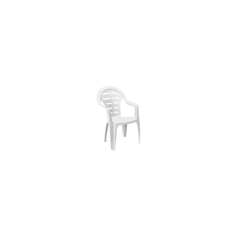 SET 6 SEDIE DA GIARDINO MOYO IN POLIPROPILENE COLORE BIANCO 54 X 56 X 81 CM