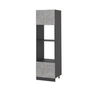 Mobile cucina microonde R-Line Calcestruzzo/Antracite 60 cm Vicco
